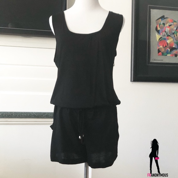 BCBGMaxAzria Pants - BCBGMaxAzria Black Romper